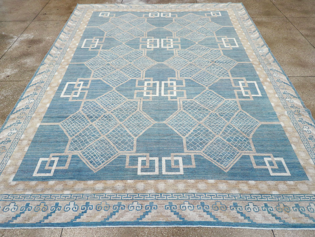 Modern East Turkestan Khotan Room Size Carpet, No.32186 - Gss