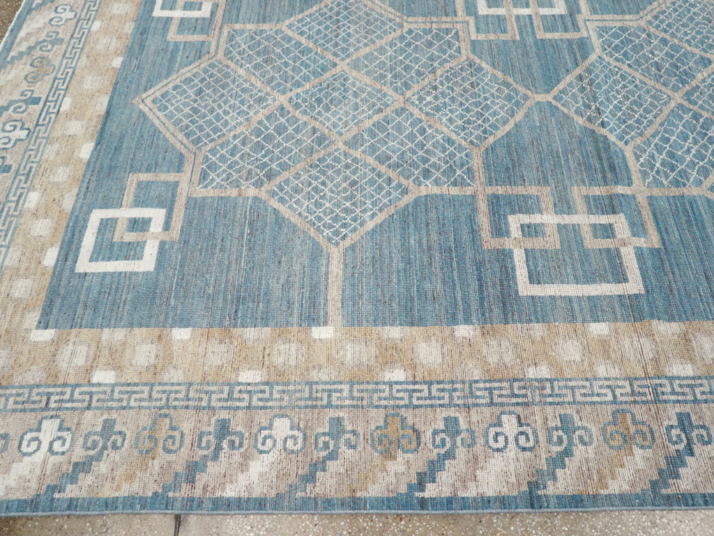 Modern East Turkestan Khotan Room Size Carpet, No.32186 - Gss