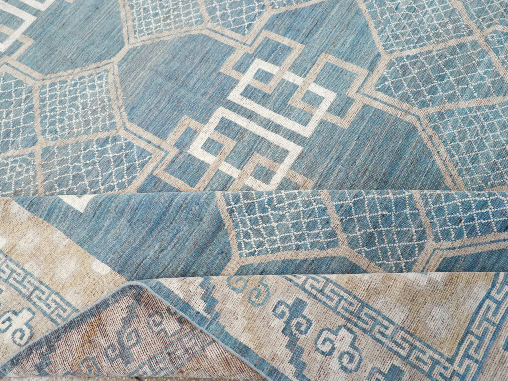 Modern East Turkestan Khotan Room Size Carpet, No.32186 - Gss