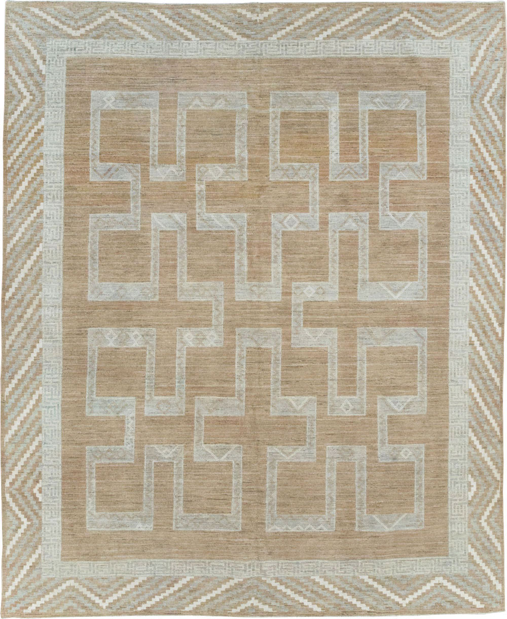African Tuareg Inspired Modern East Turkestan Khotan Room Size Carpet, No.32188 - Gss