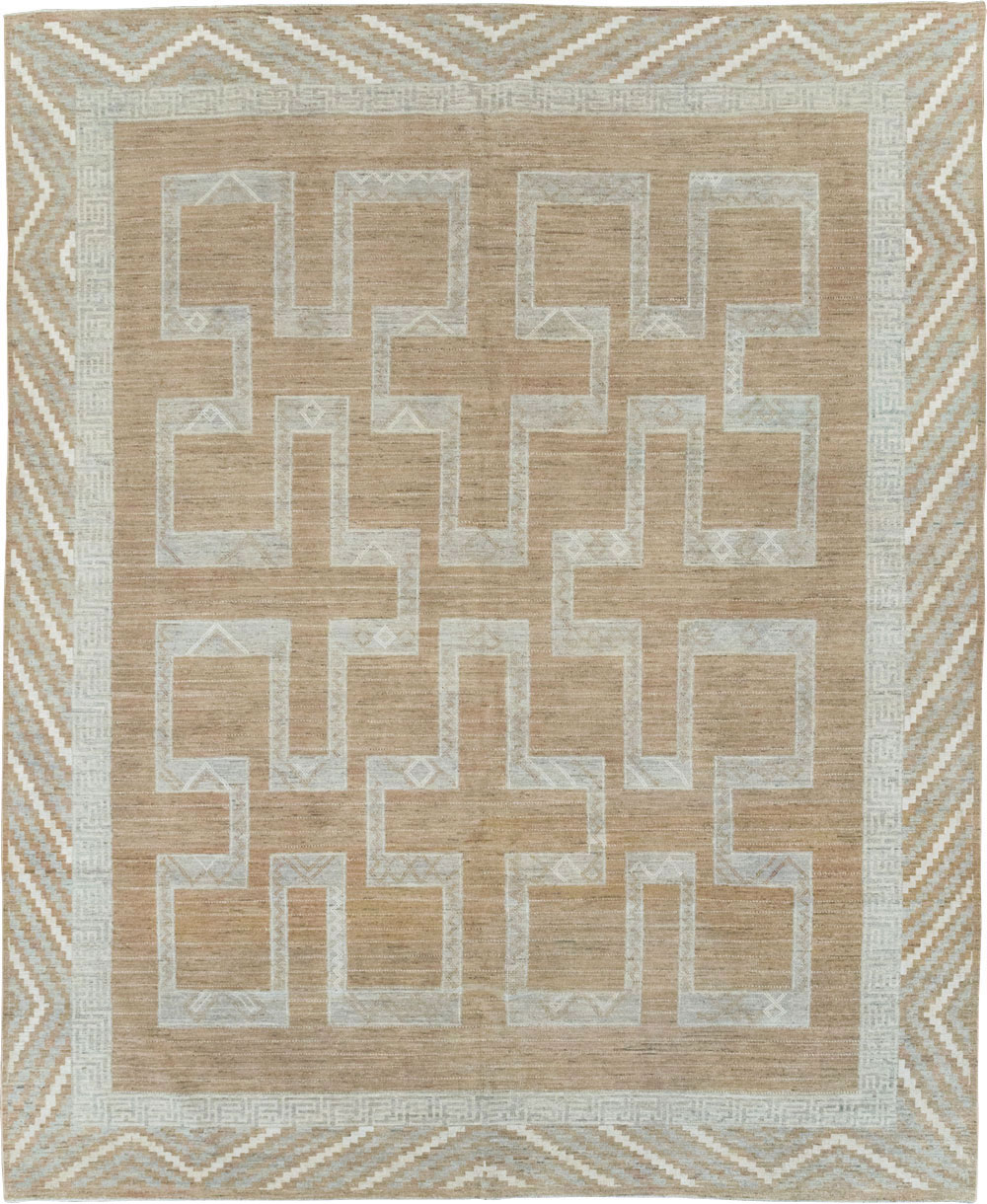 African Tuareg Inspired Modern East Turkestan Khotan Room Size Carpet, No.32188 - Gss