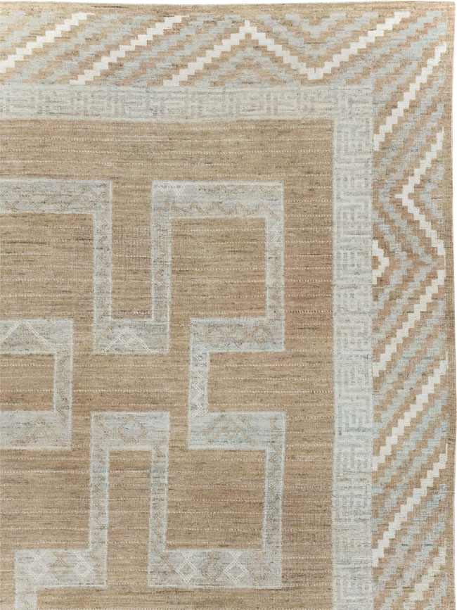 African Tuareg Inspired Modern East Turkestan Khotan Room Size Carpet, No.32188 - Gss