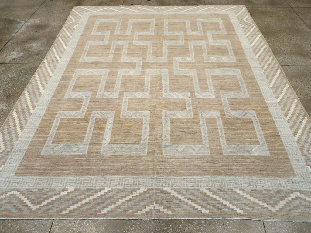 African Tuareg Inspired Modern East Turkestan Khotan Room Size Carpet, No.32188 - Gss