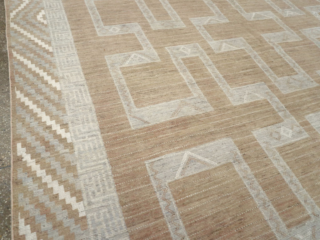 African Tuareg Inspired Modern East Turkestan Khotan Room Size Carpet, No.32188 - Gss