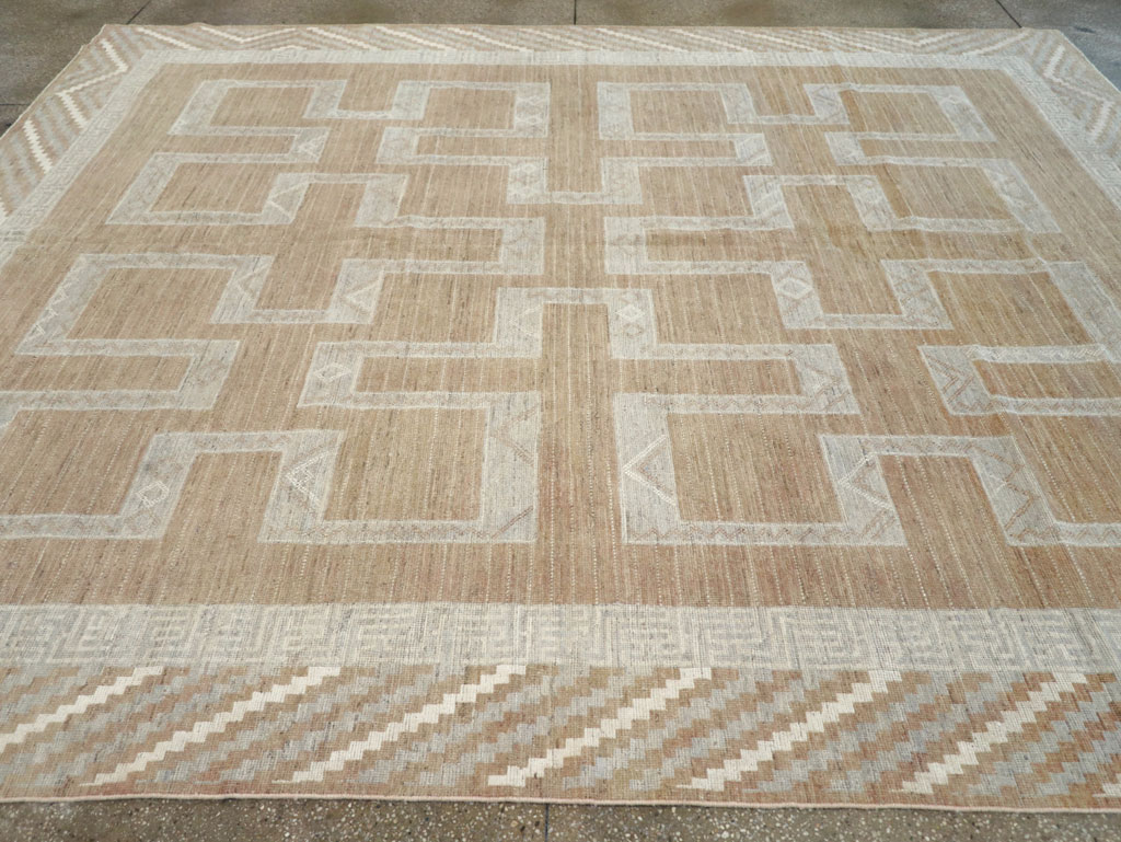 African Tuareg Inspired Modern East Turkestan Khotan Room Size Carpet, No.32188 - Gss