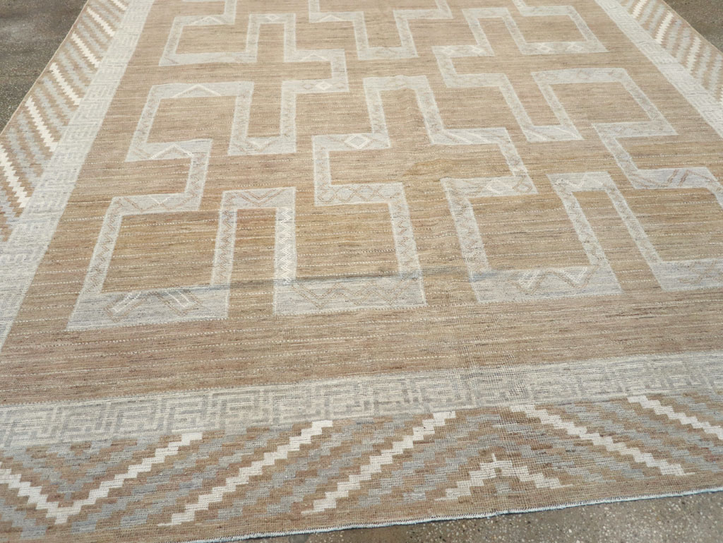 African Tuareg Inspired Modern East Turkestan Khotan Room Size Carpet, No.32188 - Gss