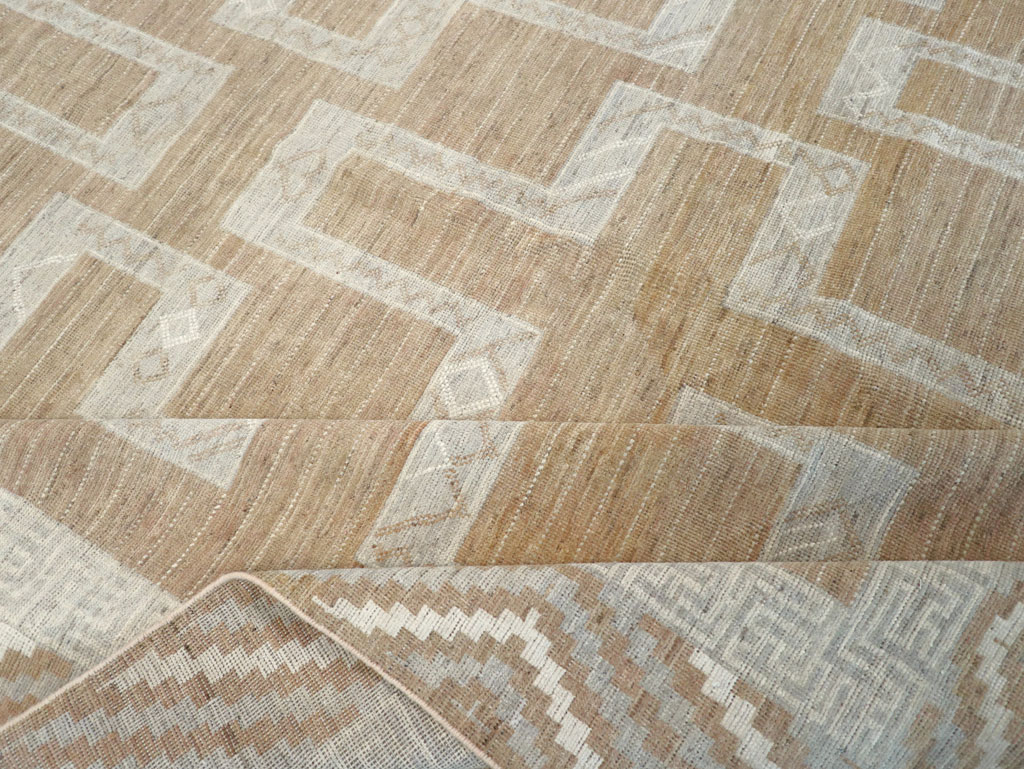 African Tuareg Inspired Modern East Turkestan Khotan Room Size Carpet, No.32188 - Gss