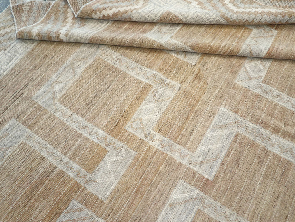 African Tuareg Inspired Modern East Turkestan Khotan Room Size Carpet, No.32188 - Gss