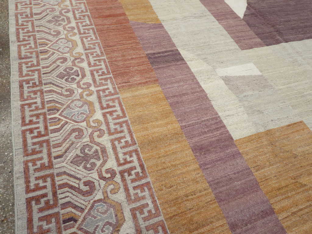 Modern East Turkestan Khotan Room Size Carpet, No.32190 - Gss