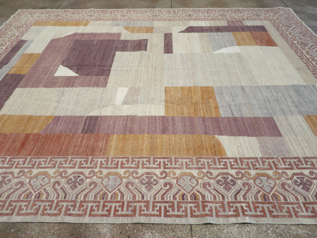 Modern East Turkestan Khotan Room Size Carpet, No.32190 - Gss