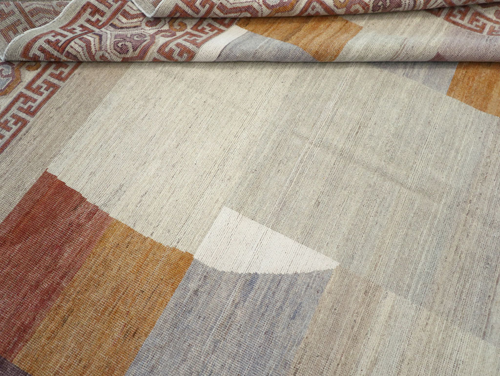 Modern East Turkestan Khotan Room Size Carpet, No.32190 - Gss