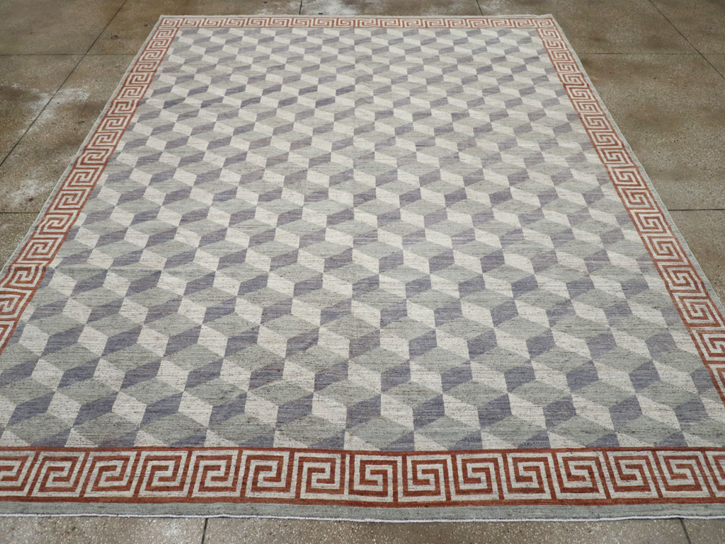 Modern East Turkestan Khotan Room Size Carpet, No.32191 - Gss