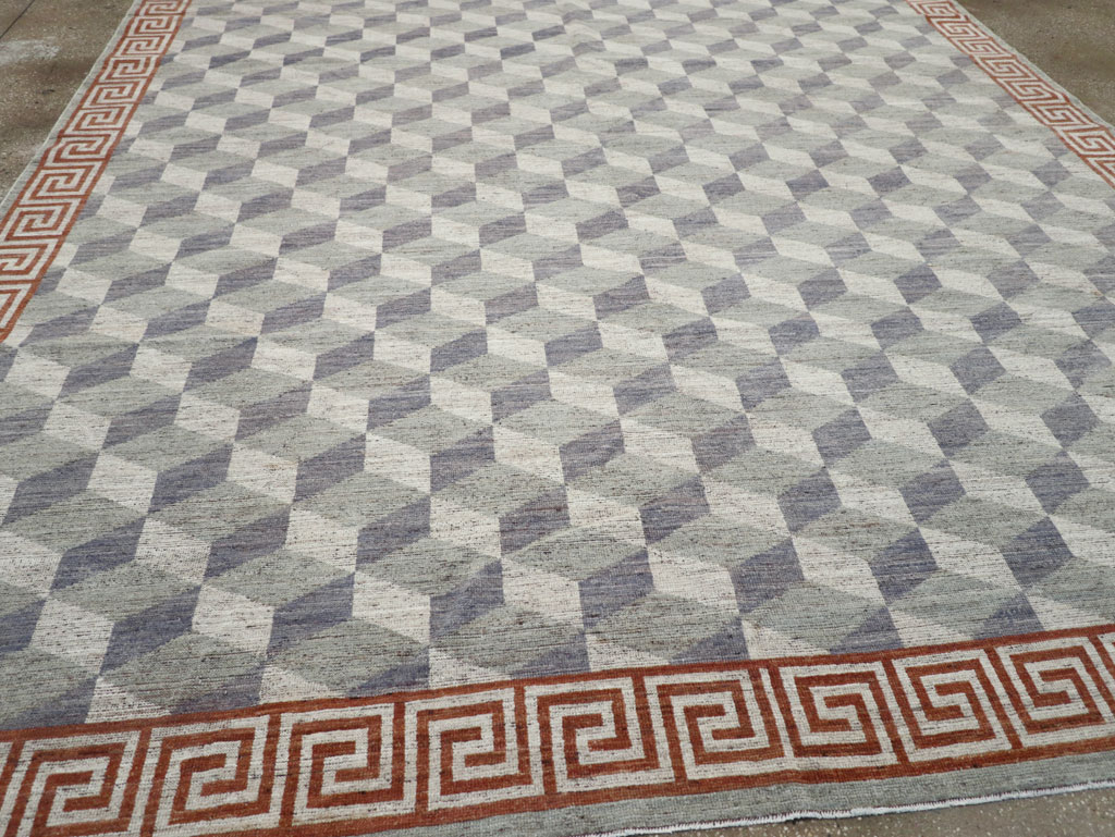 Modern East Turkestan Khotan Room Size Carpet, No.32191 - Gss