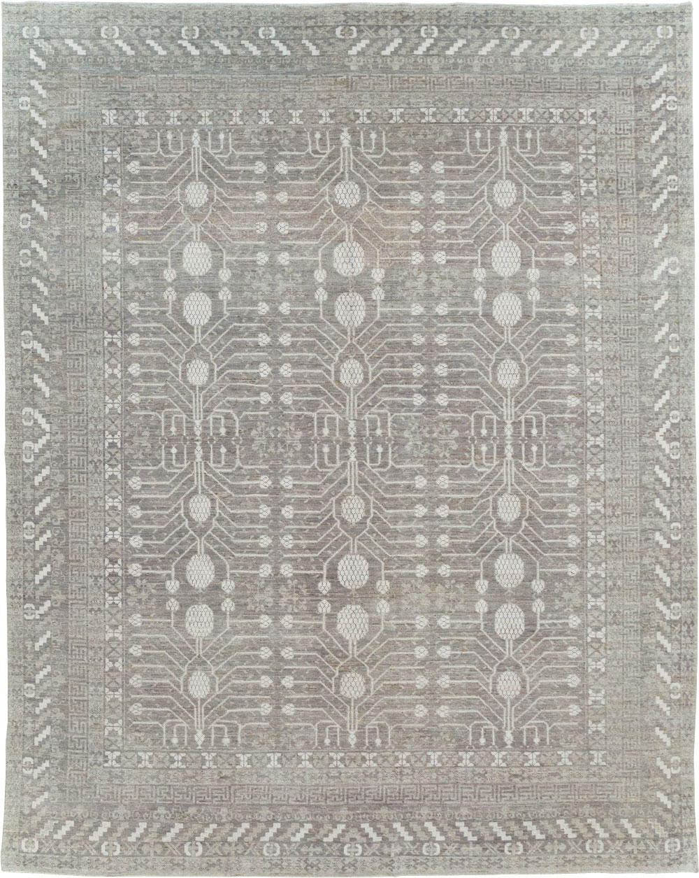 Modern East Turkestan Khotan Room Size Carpet, No.32192 - Gss