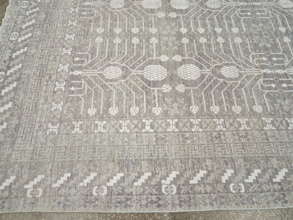 Modern East Turkestan Khotan Room Size Carpet, No.32192 - Gss