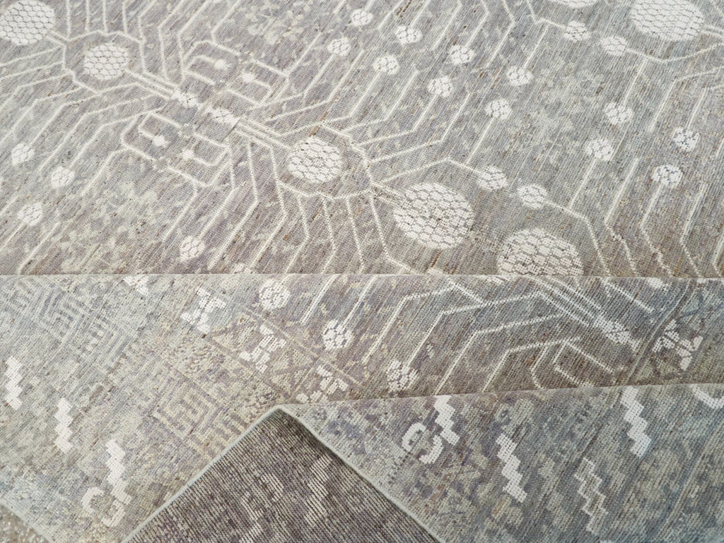 Modern East Turkestan Khotan Room Size Carpet, No.32192 - Gss