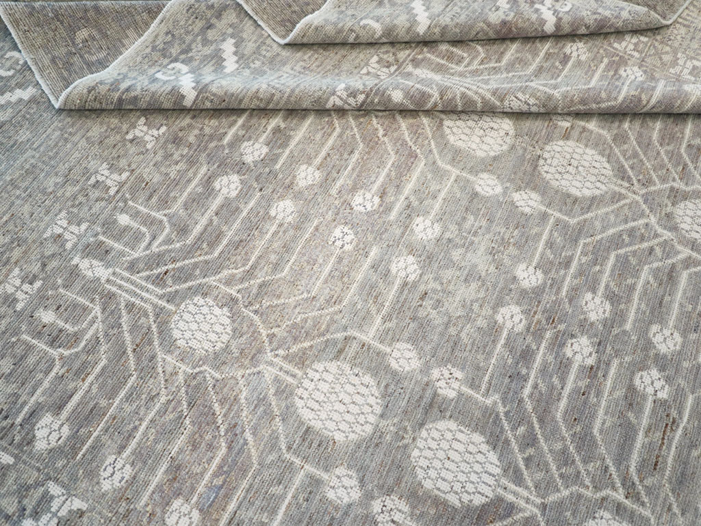 Modern East Turkestan Khotan Room Size Carpet, No.32192 - Gss