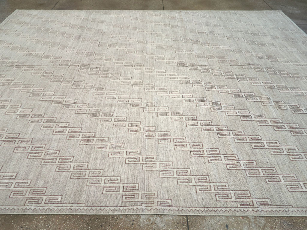 Contemporary East Turkestan Khotan Room Size Carpet, No.32193 - Gss
