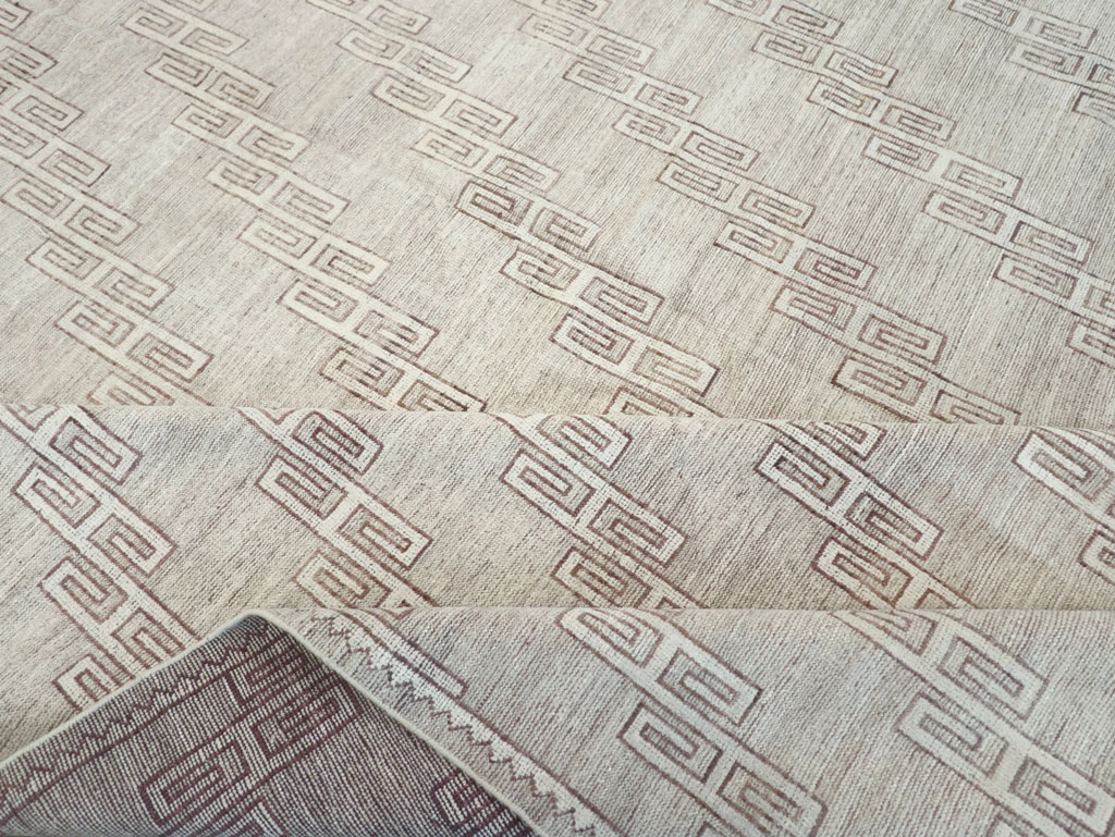 Contemporary East Turkestan Khotan Room Size Carpet, No.32193 - Gss