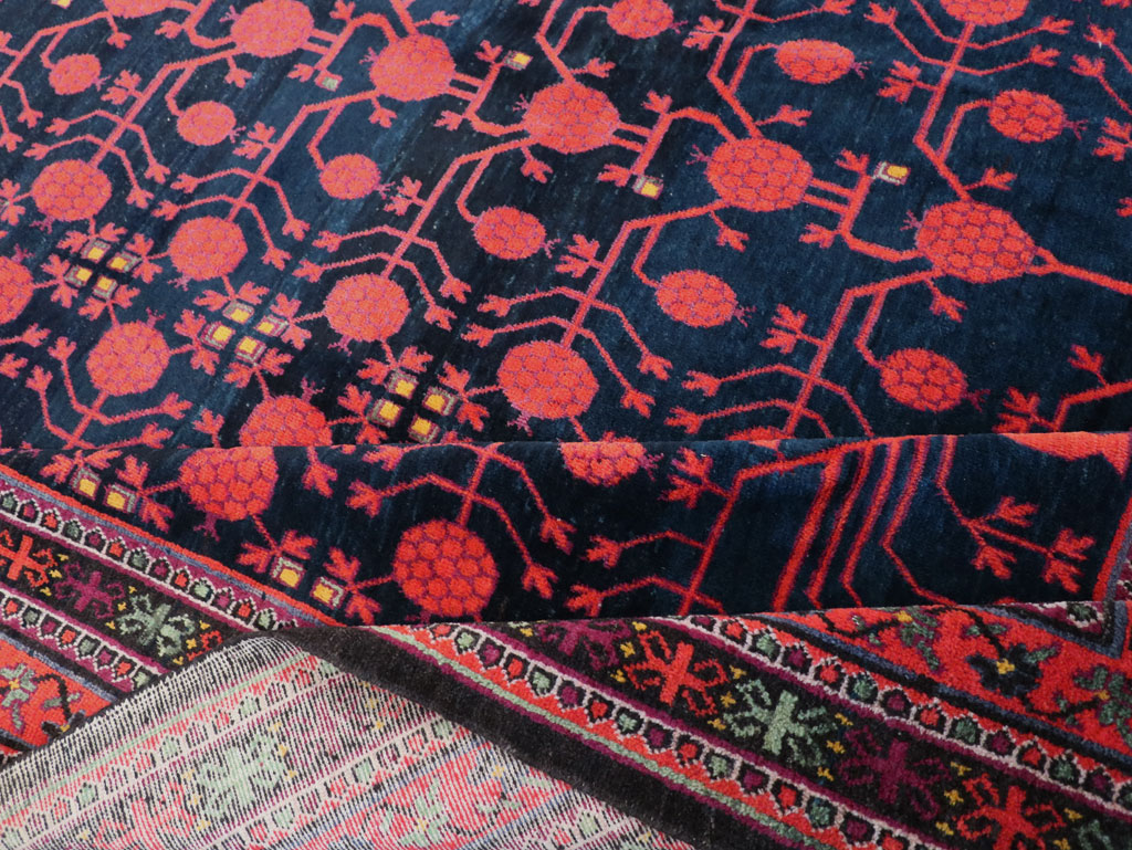 Antique East Turkestan Khotan Long and Narrow Gallery Carpet, No.32195 - Gss