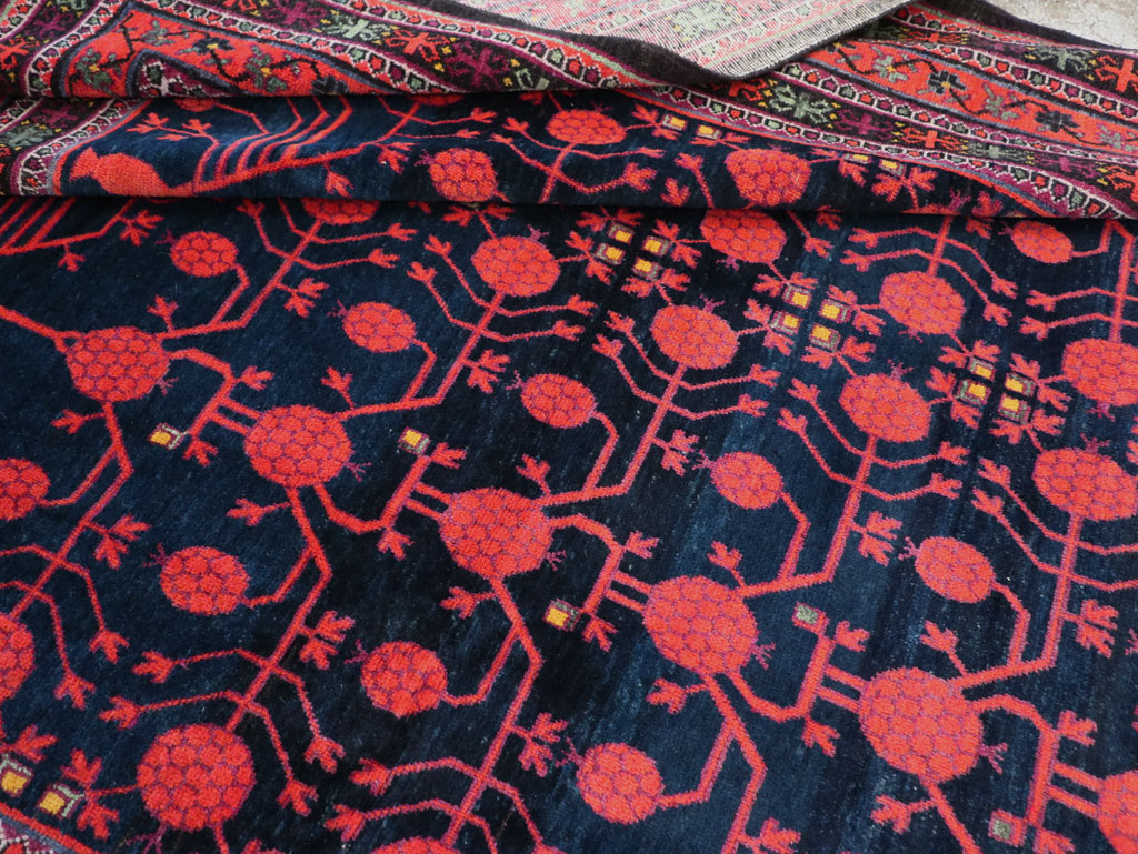 Antique East Turkestan Khotan Long and Narrow Gallery Carpet, No.32195 - Gss