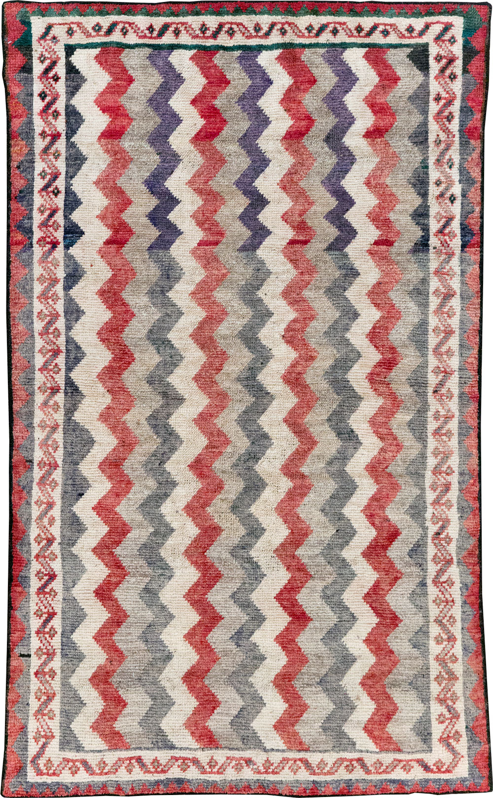 Vintage Persian Gabbeh Throw Rug, No.32198 - Gss