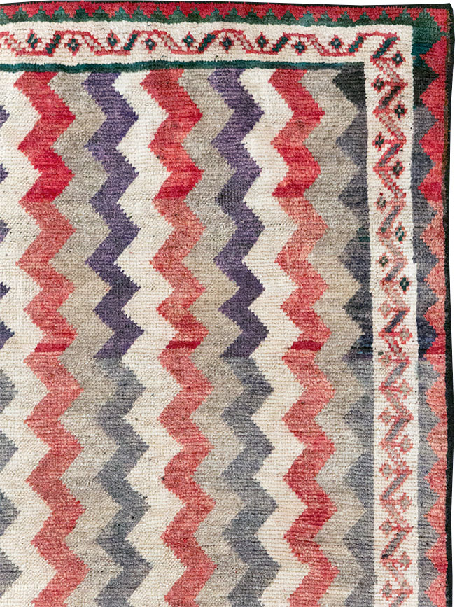 Vintage Persian Gabbeh Throw Rug, No.32198 - Gss