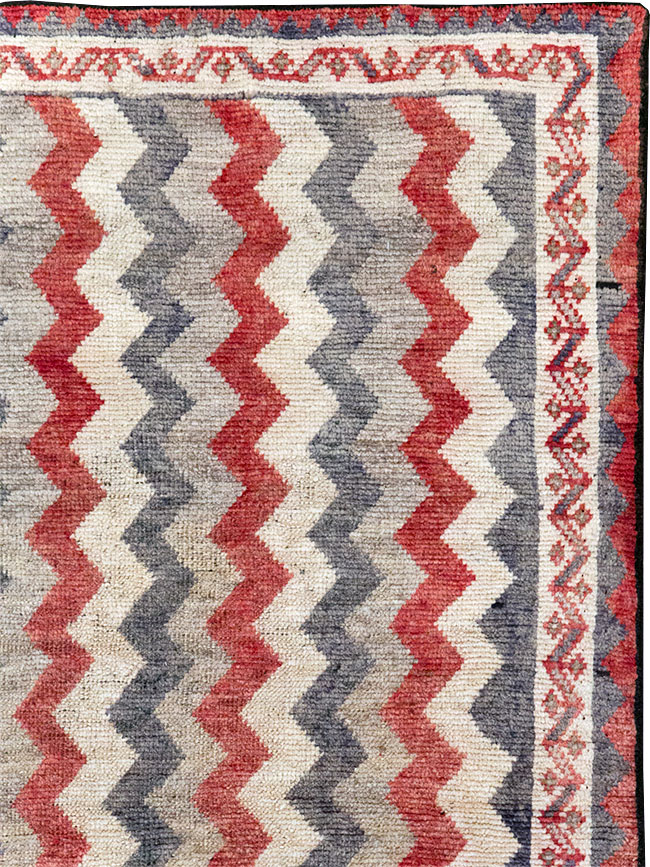 Vintage Persian Gabbeh Throw Rug, No.32198 - Gss