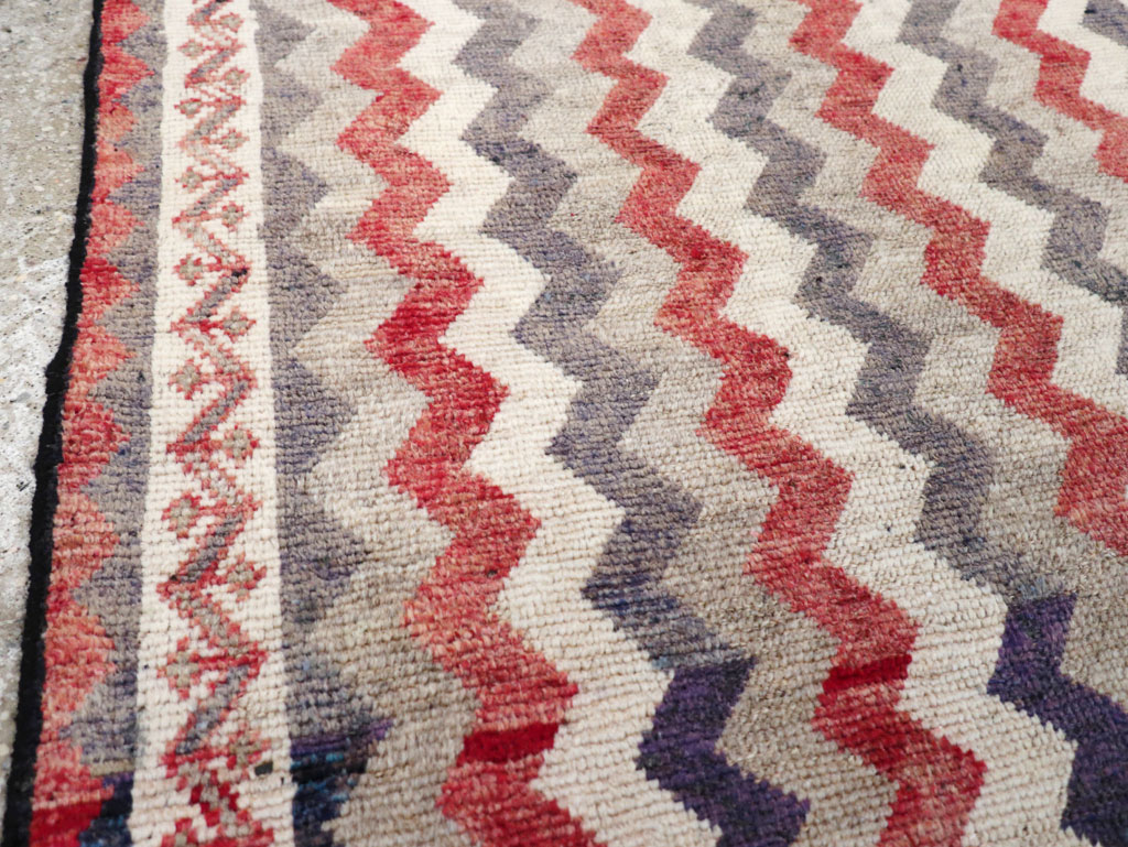 Vintage Persian Gabbeh Throw Rug, No.32198 - Gss