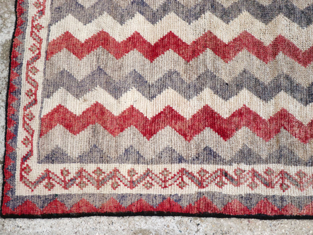 Vintage Persian Gabbeh Throw Rug, No.32198 - Gss