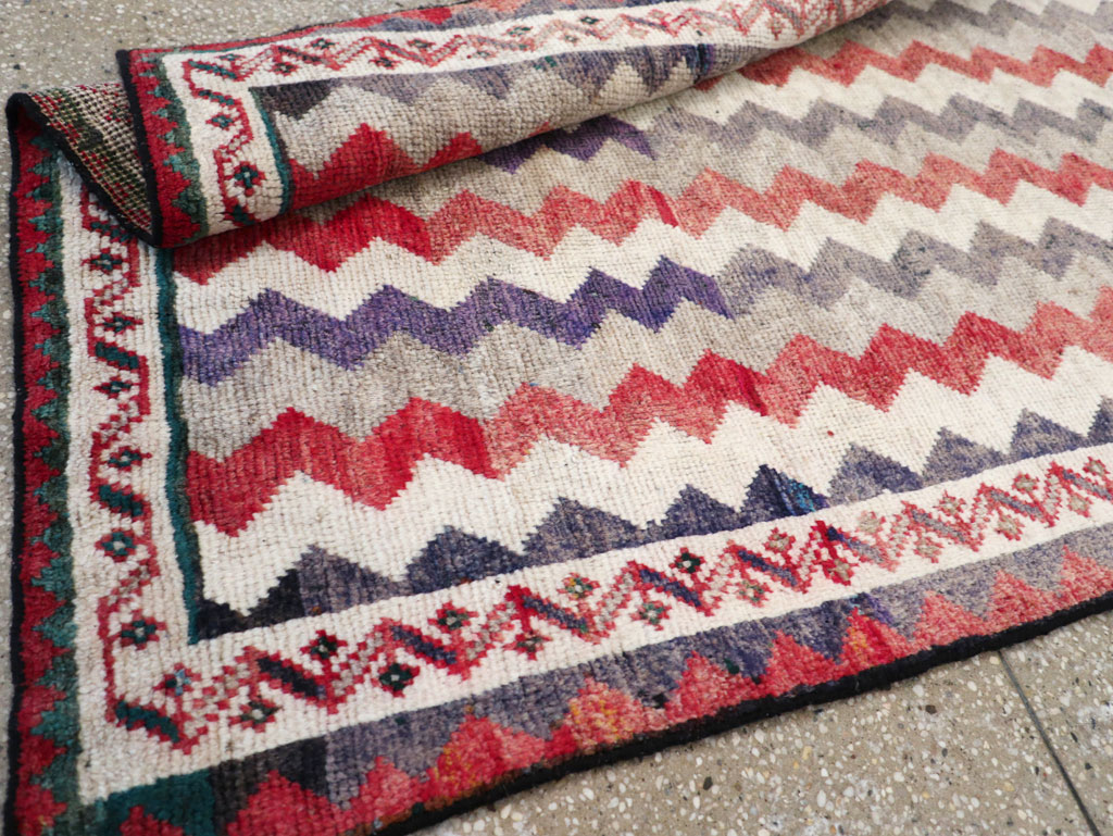 Vintage Persian Gabbeh Throw Rug, No.32198 - Gss