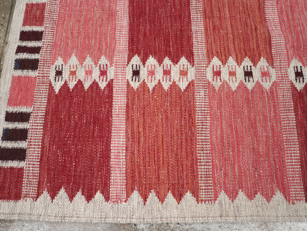 Swedish Inspired Modern Turkish Flatweave Rug, No.32202 - Gss