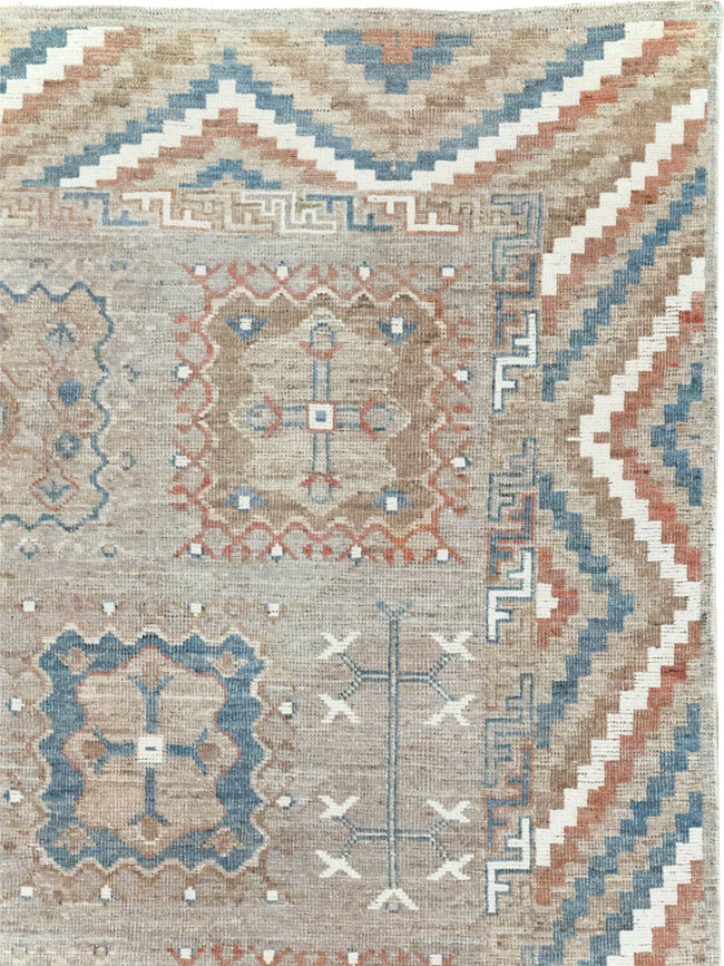 Modern East Turkestan Khotan Small Room Size Carpet, No.32205 - Gss