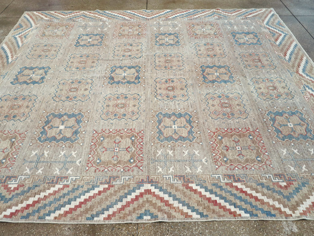 Modern East Turkestan Khotan Small Room Size Carpet, No.32205 - Gss