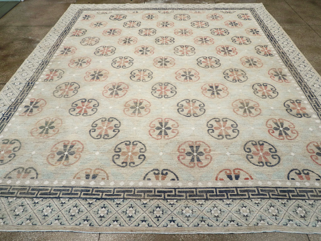 Modern East Turkestan Khotan Large Room Size Carpet, No.32206 - Gss