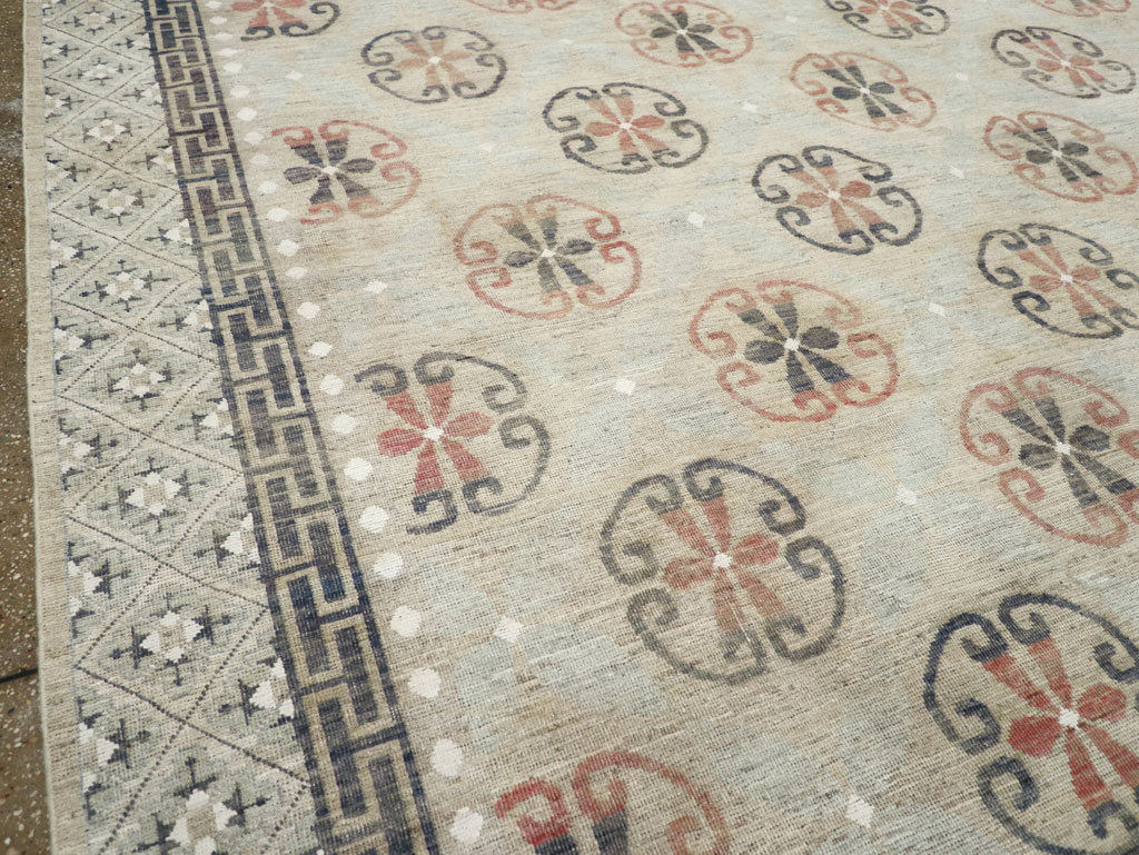 Modern East Turkestan Khotan Large Room Size Carpet, No.32206 - Gss