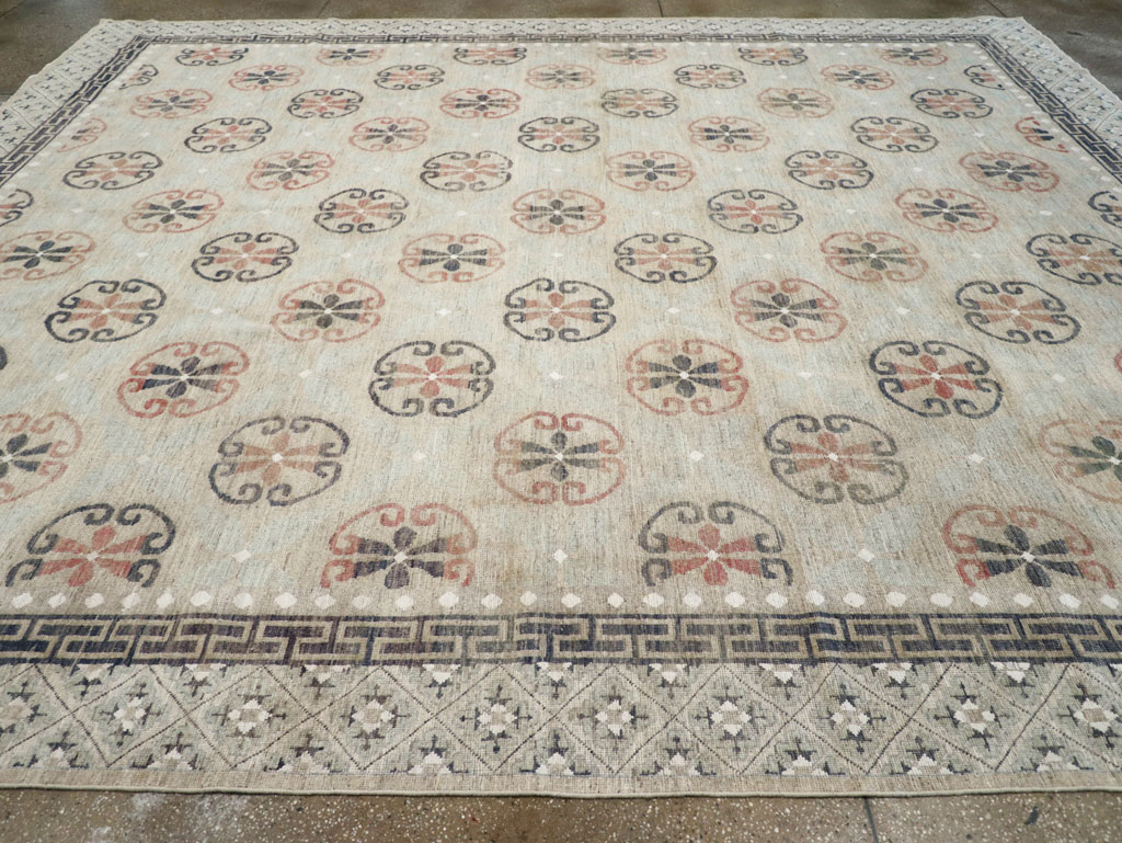 Modern East Turkestan Khotan Large Room Size Carpet, No.32206 - Gss