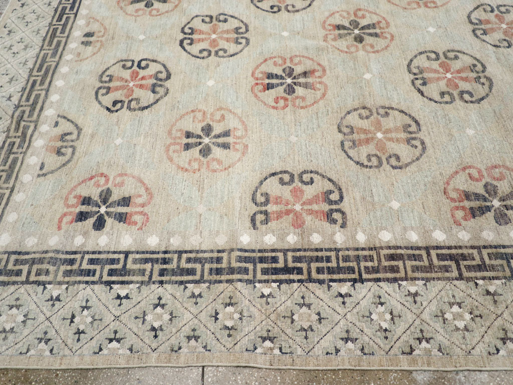 Modern East Turkestan Khotan Large Room Size Carpet, No.32206 - Gss