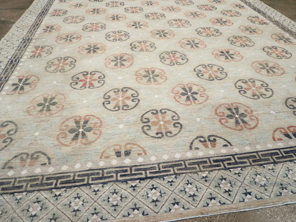 Modern East Turkestan Khotan Large Room Size Carpet, No.32206 - Gss