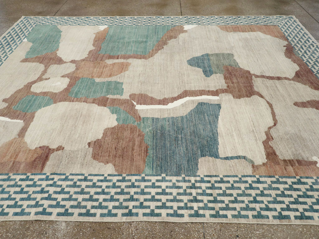 Modern East Turkestan Khotan Room Size Carpet, No.32208 - Gss