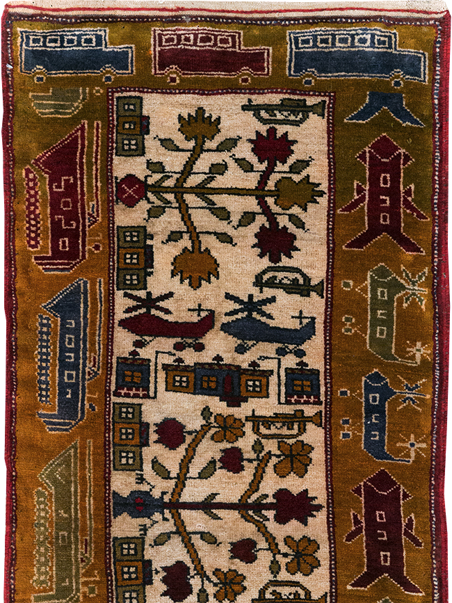 Vintage Afghan War Rug, No.32212 - Gss