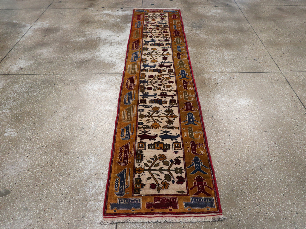 Vintage Afghan War Rug, No.32212 - Gss