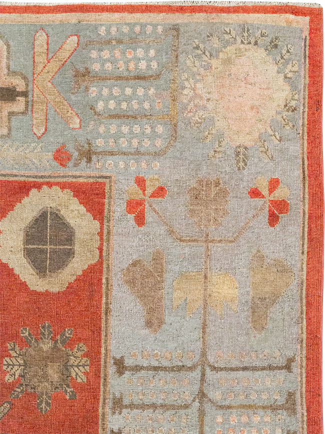 Antique East Turkestan Khotan Gallery Rug, No.32215 - Gss