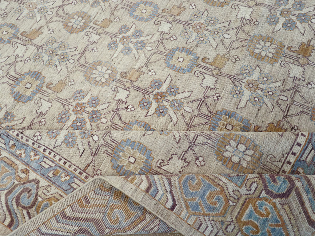 Modern East Turkestan Khotan Room Size Carpet, No.32218 - Gss