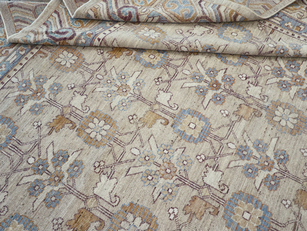 Modern East Turkestan Khotan Room Size Carpet, No.32218 - Gss