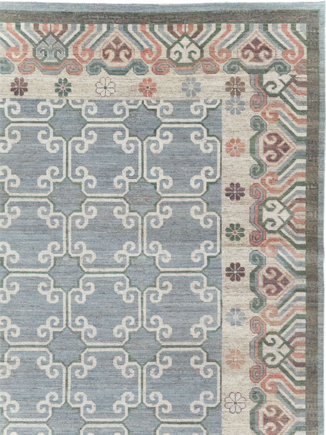 Modern East Turkestan Khotan Large Room Size Carpet, No.32219 - Gss