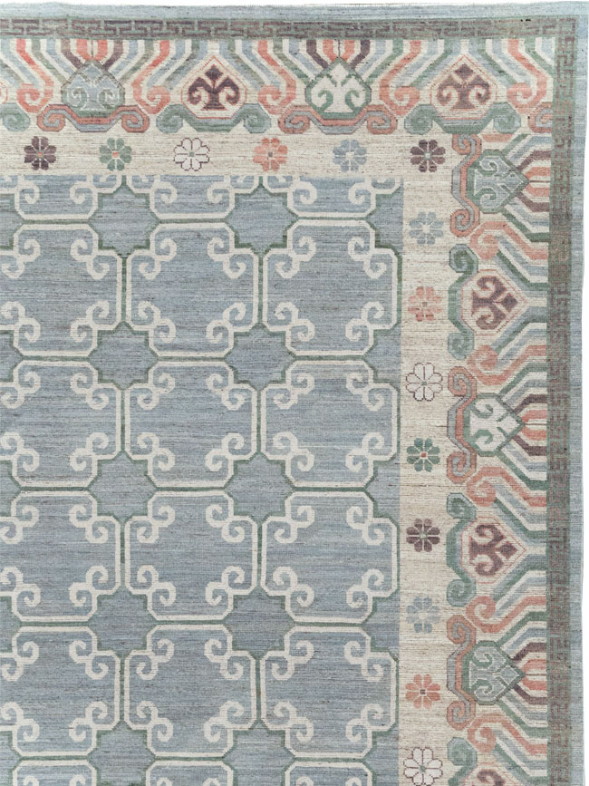Modern East Turkestan Khotan Large Room Size Carpet, No.32219 - Gss
