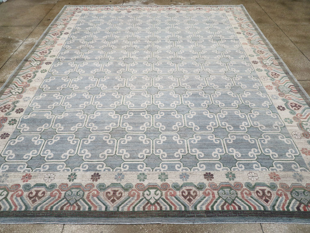 Modern East Turkestan Khotan Large Room Size Carpet, No.32219 - Gss