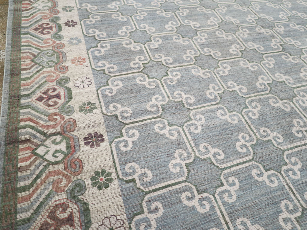 Modern East Turkestan Khotan Large Room Size Carpet, No.32219 - Gss