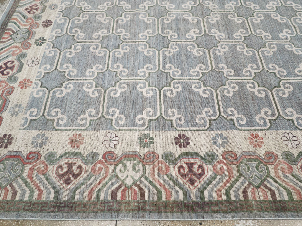 Modern East Turkestan Khotan Large Room Size Carpet, No.32219 - Gss